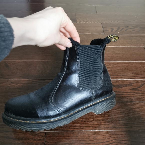 Faux Fur Lined Doc Martens - Picture 3 of 5